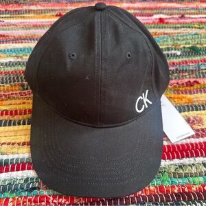 Calvin Klein Black Adjustable Cap‎